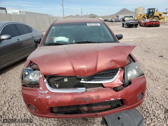 2008 Mitsubishi Galant ES with VIN 4A3AB56F98E011291, listed as a Copart auction lot 85376394 with 165,703 mi miles and Salvage Title. Bid and sale history available at carsss.com. Image 5.