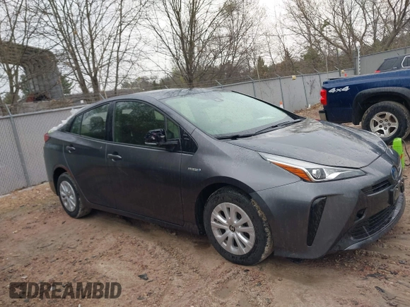 2021 Toyota Prius L Eco with VIN JTDKAMFU6M3140081, listed as a IAAI auction lot 42131187 with 103,973 mi miles and . Bid and sale history available at DreamBid. Image 1.