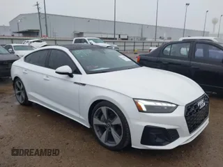 2021 Audi A5 Sportback S line Premium Plus with VIN WAUFACF57MA027138, listed as a IAAI auction lot 41428371 with 25,887 mi miles. Bid and sale history available at carsss.com. Image 1.