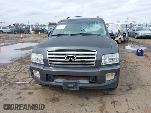 2005 Infiniti QX56 with VIN 5N3AA08C35N802409, listed as a IAAI auction lot 41857267 with 1 mi miles. Bid and sale history available at carsss.com. Image 6.