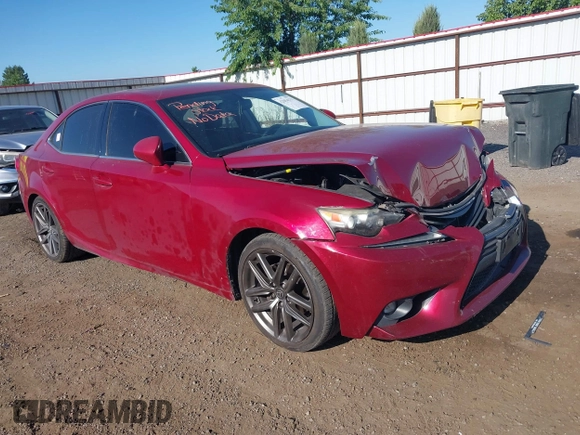 2015 Lexus IS 250 with VIN JTHCF1D23F5018838, listed as a IAAI auction lot 42654131 with 141,541 mi miles and . Bid and sale history available at DreamBid. Image 1.