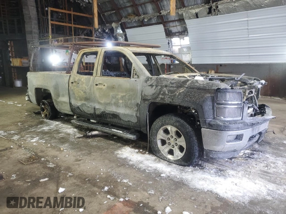 2014 Chevrolet Silverado 1500 LT with VIN 1GCVKREC9EZ111110, listed as a Copart auction lot 45542595 with Not Provided miles and Salvage Title. Bid and sale history available at DreamBid. Image 4.