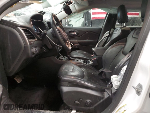 2019 Jeep Cherokee Overland with VIN 1C4PJMJN5KD173943, listed as a Copart auction lot 48350505 with 54,917 mi miles and Salvage title. Bid and sale history available at DreamBid. Image 7.