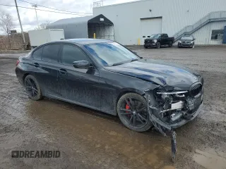 2021 BMW 3 Series 330i xDrive with VIN 3MW5R7J07M8C02992, listed as a Copart auction lot 50254725 with 71,901 mi miles and Salvage Title. Bid and sale history available at carsss.com. Image 4.