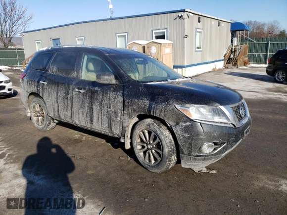 2015 Nissan Pathfinder SV with VIN 5N1AR2MM8FC714187, listed as a Copart auction lot 86588914 with 118,715 mi miles and Salvage Title. Bid and sale history available at carsss.com. Image 4.