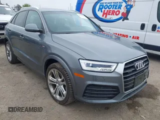 2016 Audi Q3 Prestige z VIN WA1GFCFS1GR021947, wystawiony jako IAAI lot #42272537 z przebiegiem 49 283 mil mil oraz . Historia ofert i sprzedaży dostępna na DreamBid. Obrazek 1.