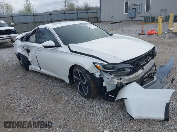 2020 Honda Accord Sport with VIN 1HGCV2F33LA028905, listed as a IAAI auction lot 41937603 with 40,876 mi miles and . Bid and sale history available at DreamBid. Image 1.