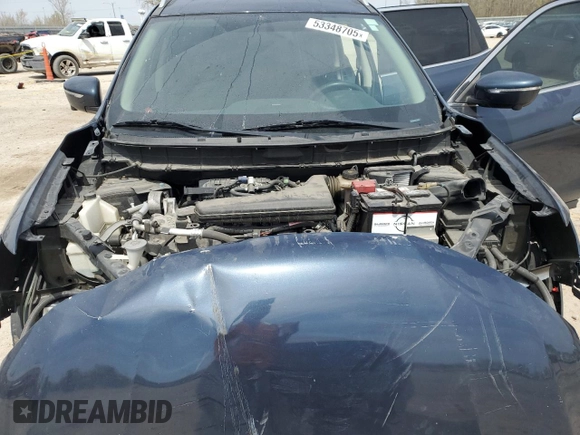 2015 Nissan Rogue SL with VIN 5N1AT2MV9FC906096, listed as a Copart auction lot 53348705 with 119,287 mi miles and Salvage Title. Bid and sale history available at DreamBid. Image 11.