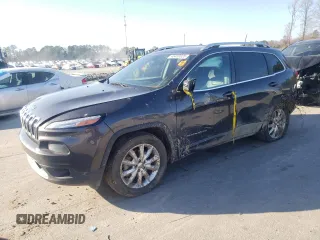 2017 Jeep Cherokee Limited with VIN 1C4PJMDB1HW584769, listed as a Copart auction lot 46450025 with 183,986 mi miles and Salvage Title. Bid and sale history available at carsss.com. Image 1.