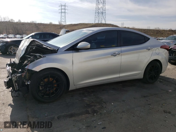 2015 Hyundai Elantra SE with VIN 5NPDH4AE0FH642273, listed as a Copart auction lot 51310985 with 109,615 mi miles and Salvage Title. Bid and sale history available at carsss.com. Image 1.