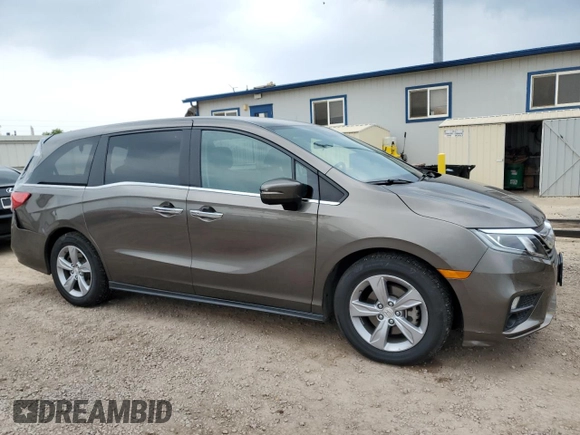 2018 Honda Odyssey EX with VIN 5FNRL6H5XJB069136, listed as a Copart auction lot 51873105 with 43,205 mi miles and Salvage title. Bid and sale history available at DreamBid. Image 4.