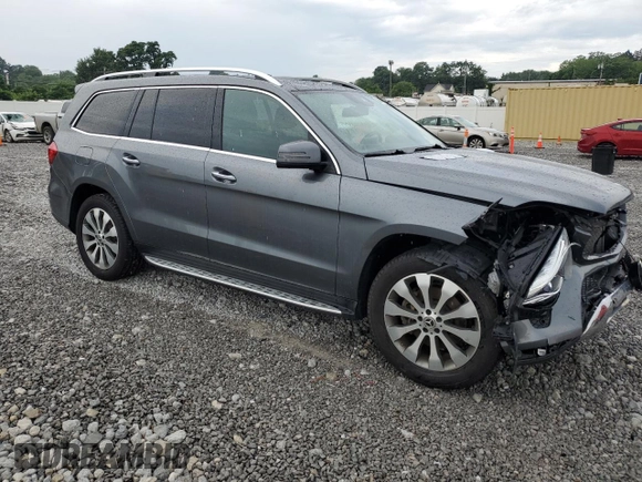 2019 Mercedes-Benz GLS 450 with VIN 4JGDF6EE5KB227307, listed as a Copart auction lot 62868825 with 56,374 mi miles and Salvage title. Bid and sale history available at DreamBid. Image 4.