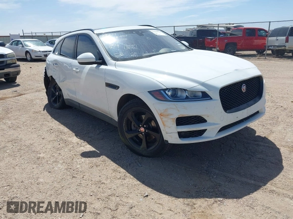 2018 Jaguar F-Pace 25t Premium with VIN SADCJ2FX5JA264874, listed as a IAAI auction lot 42029821 with 99,705 mi miles and . Bid and sale history available at DreamBid. Image 1.