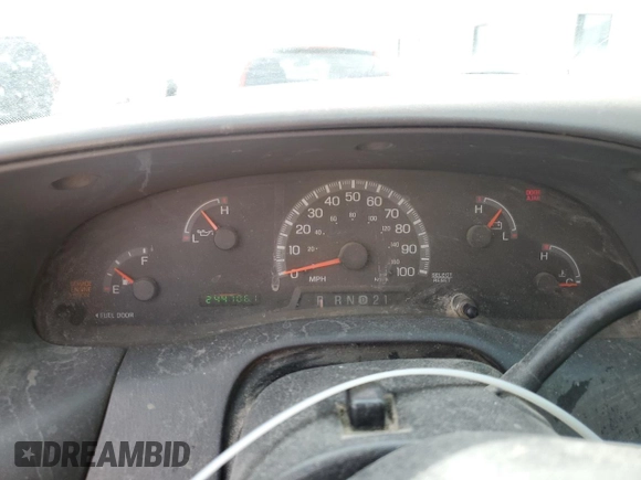 2003 Ford F-150 XL with VIN 2FTRF18W53CA04398, listed as a Copart auction lot 42981485 with 244,706 mi miles and Salvage title. Bid and sale history available at DreamBid. Image 9.