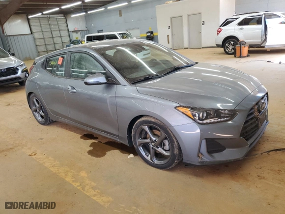 2019 Hyundai Veloster 2.0 Premium with VIN KMHTG6AF9KU012802, listed as a Copart auction lot 46091975 with 0 mi miles and Salvage Title. Bid and sale history available at carsss.com. Image 4.