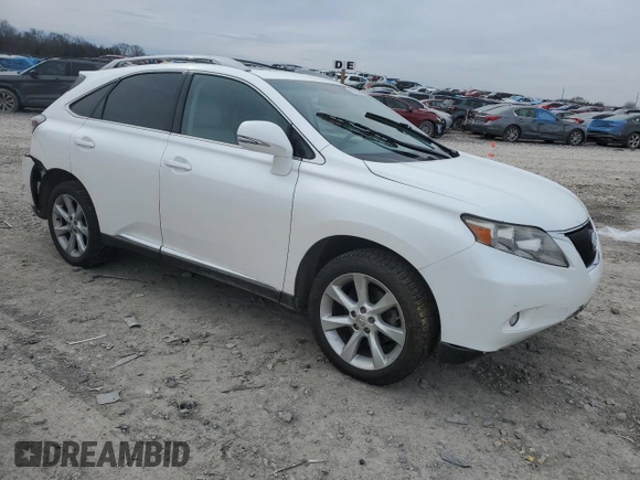 2010 Lexus RX 350 with VIN 2T2ZK1BA0AC038408, listed as a Copart auction lot 48304085 with 125,535 mi miles and Clean Title. Bid and sale history available at DreamBid. Image 4.