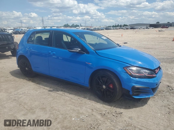 2019 Volkswagen GTI S with VIN 3VW5T7AU8KM008545, listed as a Copart auction lot 56515965 with 24,405 mi miles and Salvage title. Bid and sale history available at DreamBid. Image 4.