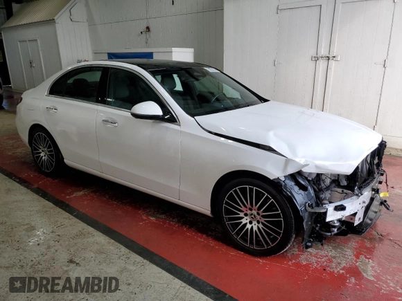 2024 Mercedes-Benz C 300 with VIN W1KAF4GB8RR186869, listed as a Copart auction lot 60545895 with 24,943 mi miles and Clean title. Bid and sale history available at DreamBid. Image 4.