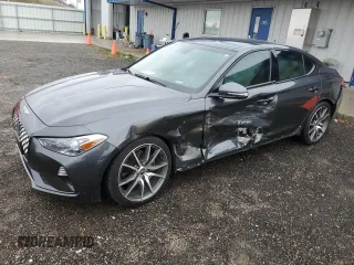 2021 Genesis G70 2.0T with VIN KMTG44LA2MU066693, listed as a Copart auction lot 78776714 with 58,081 mi miles and Salvage Title. Bid and sale history available at carsss.com. Image 1.