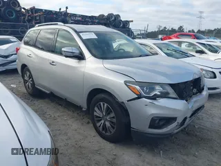 2018 Nissan Pathfinder S with VIN 5N1DR2MN5JC605426, listed as a IAAI auction lot 41142276 with 138,100 mi miles and . Bid and sale history available at DreamBid. Image 1.