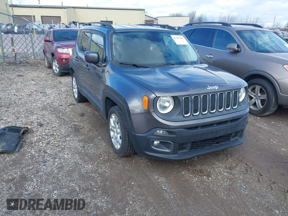 2016 Jeep Renegade Latitude with VIN ZACCJABT3GPD01423, listed as a IAAI auction lot 41653409 with 77,901 mi miles and . Bid and sale history available at carsss.com. Image 1.