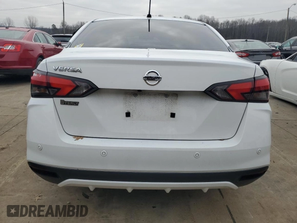 2021 Nissan Versa S with VIN 3N1CN8DV2ML910134, listed as a Copart auction lot 84191694 with 42,652 mi miles and Salvage Title. Bid and sale history available at carsss.com. Image 6.
