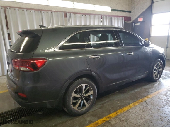 2019 Kia Sorento EX V6 with VIN 5XYPHDA58KG523918, listed as a Copart auction lot 44160935 with 169,987 mi miles and Clean Title. Bid and sale history available at carsss.com. Image 3.