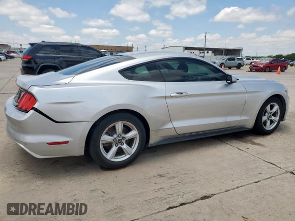 2015 Ford Mustang V6 with VIN 1FA6P8AM3F5385769, listed as a Copart auction lot 55834055 with 77,352 mi miles and Clean title. Bid and sale history available at DreamBid. Image 3.