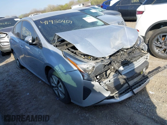 2018 Toyota Prius Two with VIN JTDKBRFU8J3059458, listed as a IAAI auction lot 41955459 with 181,787 mi miles and . Bid and sale history available at carsss.com. Image 1.
