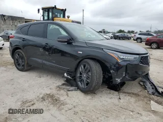 2023 Acura RDX w/A-Spec Package with VIN 5J8TC1H67PL002700, listed as a Copart auction lot 38978814 with 11,367 mi miles. Bid and sale history available at carsss.com. Image 4.