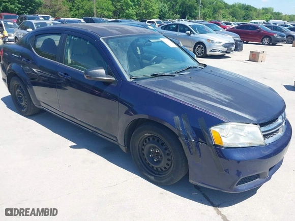 2014 Dodge Avenger SE with VIN 1C3CDZAB6EN148741, listed as a IAAI auction lot 42094363 with 126,598 mi miles. Bid and sale history available at carsss.com. Image 1.