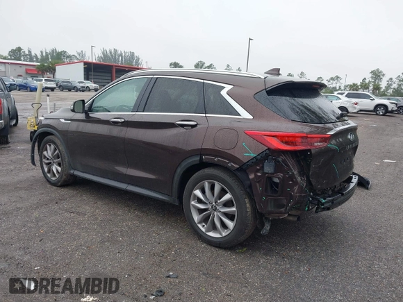 2020 Infiniti QX50 Luxe with VIN 3PCAJ5M17LF103598, listed as a IAAI auction lot 41406324 with 51,490 mi miles and . Bid and sale history available at DreamBid. Image 3.