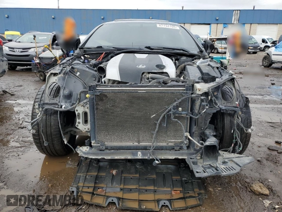 2015 Lexus RC 350 with VIN JTHSE5BC6F5001422, listed as a Copart auction lot 47734105 with 198,584 mi miles and Salvage Title. Bid and sale history available at carsss.com. Image 5.