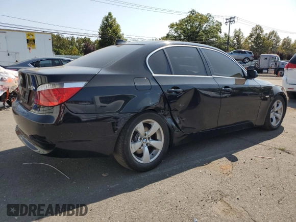 2005 BMW 5 Series 530i with VIN WBANA735X5CR57418, listed as a Copart auction lot 71579784 with 254,284 mi miles and Salvage Title. Bid and sale history available at DreamBid. Image 3.