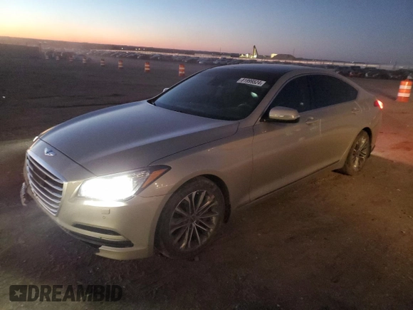 2015 Hyundai Genesis 3.8L with VIN KMHGN4JE5FU087568, listed as a Copart auction lot 81999524 with 70,739 mi miles and Salvage Title. Bid and sale history available at carsss.com. Image 1.
