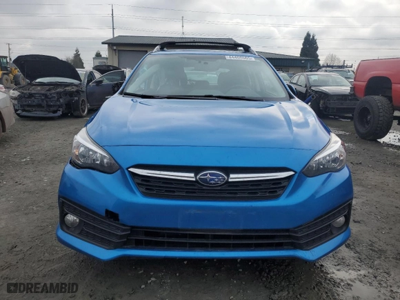 2022 Subaru Impreza Premium with VIN 4S3GTAD61N3708015, listed as a Copart auction lot 44460565 with 22,262 mi miles and Salvage Title. Bid and sale history available at carsss.com. Image 5.