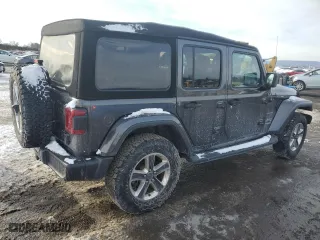 2020 Jeep Wrangler Unlimited Sahara with VIN 1C4HJXEN4LW224564, listed as a Copart auction lot 88884175 with 54,583 mi miles and Salvage Title. Bid and sale history available at carsss.com. Image 3.