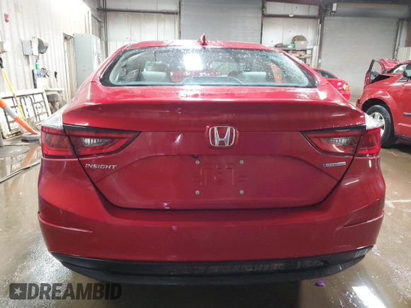 2022 Honda Insight EX with VIN 19XZE4F50NE007693, listed as a Copart auction lot 50253715 with 54,009 mi miles and Salvage Title. Bid and sale history available at carsss.com. Image 6.