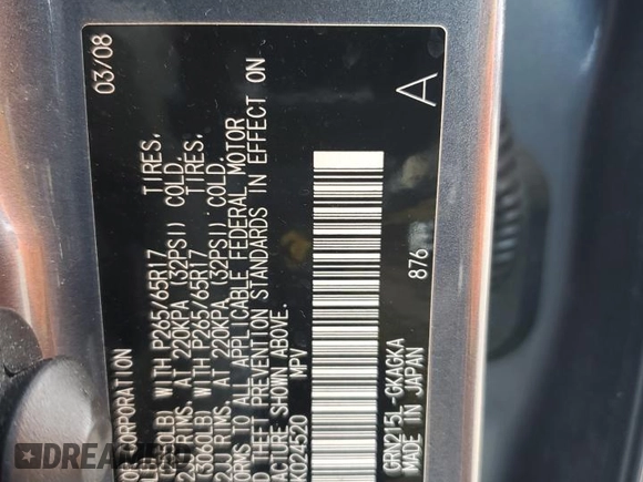 2008 Toyota 4Runner SR5 with VIN JTEBU14R28K024520, listed as a Copart auction lot 63672765 with 160,863 mi miles and Salvage title. Bid and sale history available at DreamBid. Image 14.