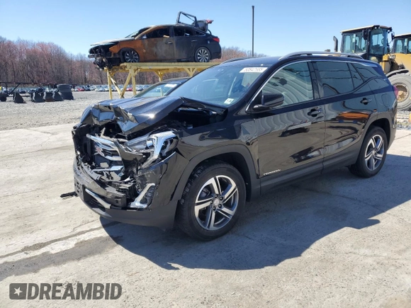 2021 GMC Terrain SLT z VIN 3GKALVEVXML374867, wystawiony jako Copart lot #50842885 z przebiegiem 32 693 mil mil oraz Szkoda całkowita • Salvage title. Historia ofert i sprzedaży dostępna na DreamBid. Obrazek 1.
