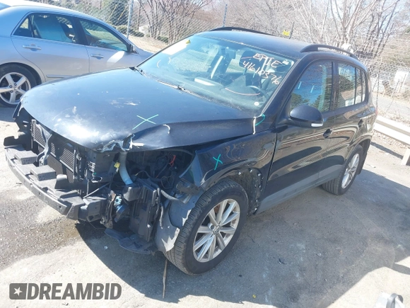 2017 Volkswagen Tiguan S with VIN WVGBV7AX3HK053429, listed as a IAAI auction lot 41610376 with 85,807 mi miles and . Bid and sale history available at DreamBid. Image 2.