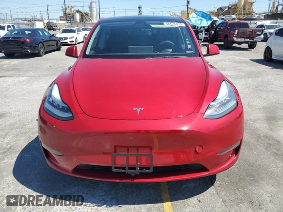 2021 Tesla Model Y Long Range with VIN 5YJYGDEE0MF217761, listed as a Copart auction lot 56525075 with 72,751 mi miles and Salvage Title. Bid and sale history available at DreamBid. Image 5.