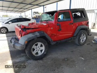 2018 Jeep Wrangler Sport S z VIN 1C4GJWAG5JL916117, wystawiony jako Copart lot #62338795 z przebiegiem Nie podano mil oraz Szkoda całkowita • Salvage title. Historia ofert i sprzedaży dostępna na DreamBid. Obrazek 1.