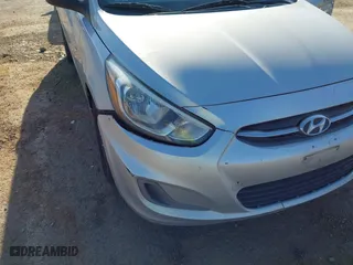 2015 Hyundai Accent GLS with VIN KMHCT4AE5FU808332, listed as a IAAI auction lot 42033625 with 195,433 mi miles. Bid and sale history available at carsss.com. Image 6.
