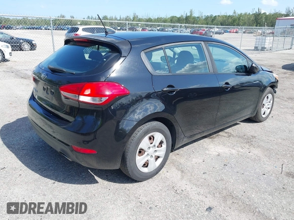 2017 Kia Forte5 LX with VIN KNAFK5A86H5699782, listed as a IAAI auction lot 41996763 with 80,974 mi miles. Bid and sale history available at carsss.com. Image 4.