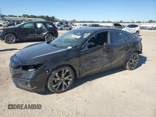 2021 Honda Civic Sedan Sport with VIN 2HGFC2F81MH532645, listed as a Copart auction lot 85493764 with 76,240 mi miles and Salvage Title. Bid and sale history available at carsss.com. Image 1.