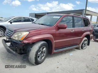 2008 Lexus GX 470 with VIN JTJBT20X980160976, listed as a Copart auction lot 55425535 with 109,689 mi miles and Clean Title. Bid and sale history available at carsss.com. Image 1.