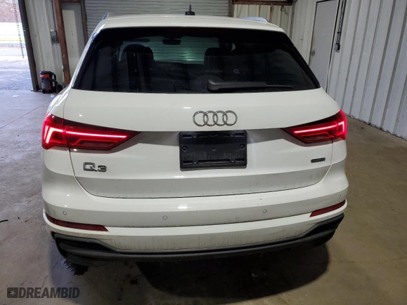 2023 Audi Q3 S line Premium with VIN WA1DECF32P1111976, listed as a Copart auction lot 44123615 with 44,249 mi miles and Clean Title. Bid and sale history available at carsss.com. Image 6.