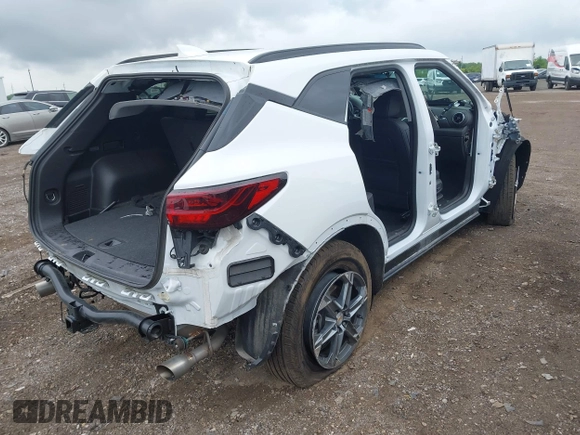 2024 Chevrolet Blazer LT с VIN 3GNKBJR49RS175777, выставлен на аукционе IAAI как лот 42376620 с пробегом 37 570 миль миль и . История ставок и продаж доступна на DreamBid. Изображение 4.