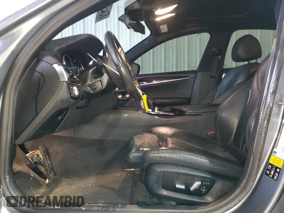 2018 BMW 5 Series 540i xDrive with VIN WBAJE7C59JWD52143, listed as a Copart auction lot 83438484 with 103,401 mi miles and Salvage title. Bid and sale history available at DreamBid. Image 7.